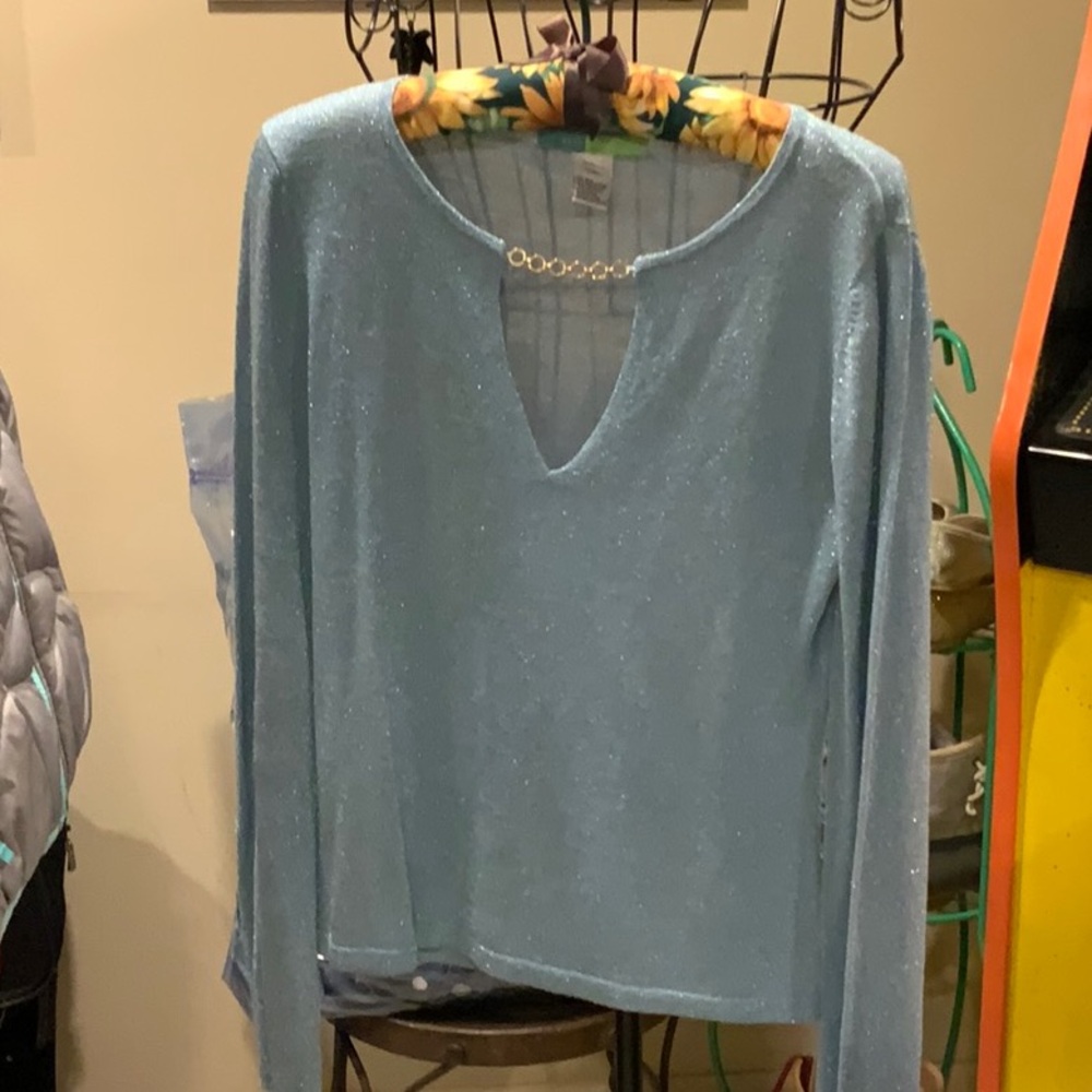 Elegant Blue Top